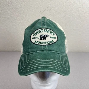 Great Smoky Mountains Hat Poccatson Men's Adjustable Green Mesh Trucker - Bild 1 von 10
