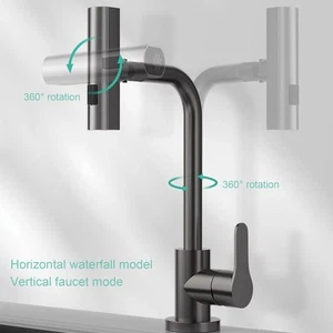 Sink Faucet Rotatable 3 Function Sprayer Single Handle Hot Cold Water Kitche Kit - Picture 1 of 24