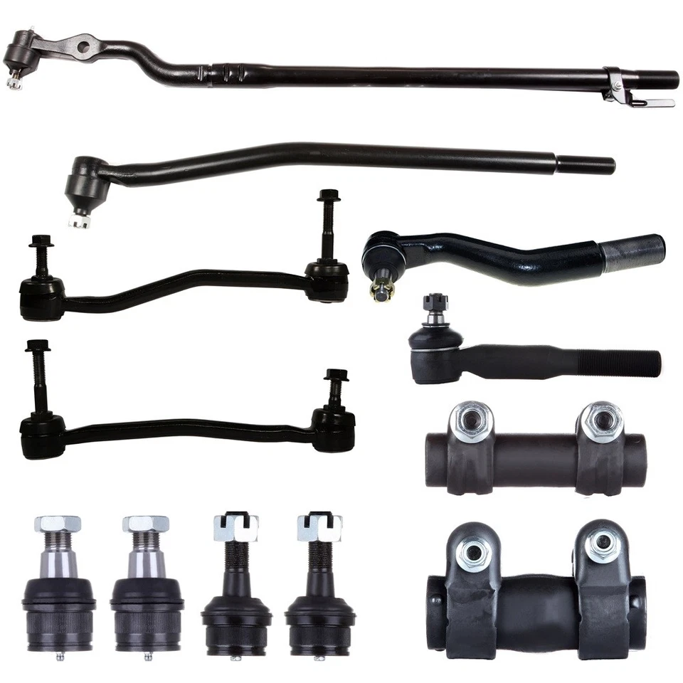12x Front Lower Ball Joints Sway Bar Tie Rod For 2000 2002 Ford F-350 Super Duty - Image 1 of 4