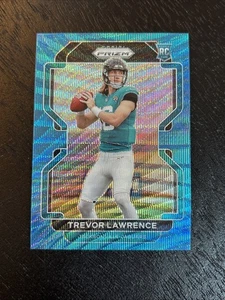 2021 Trevor Lawrence Prizm Blue Wave Rookie RC /199 Jaguar #331 Surface Scratch - Bild 1 von 5