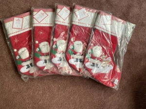 5 New Rudolph The Red Nosed Reindeer Christmas Quilted Stockings Pottery Barn NW - Picture 1 of 6