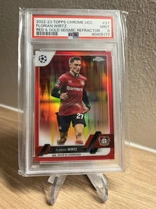 Topps, Florian Wirtz, Red Gold Seismic, Color Match, Chrome 22/23, PSA 9 - Bild 1 von 1