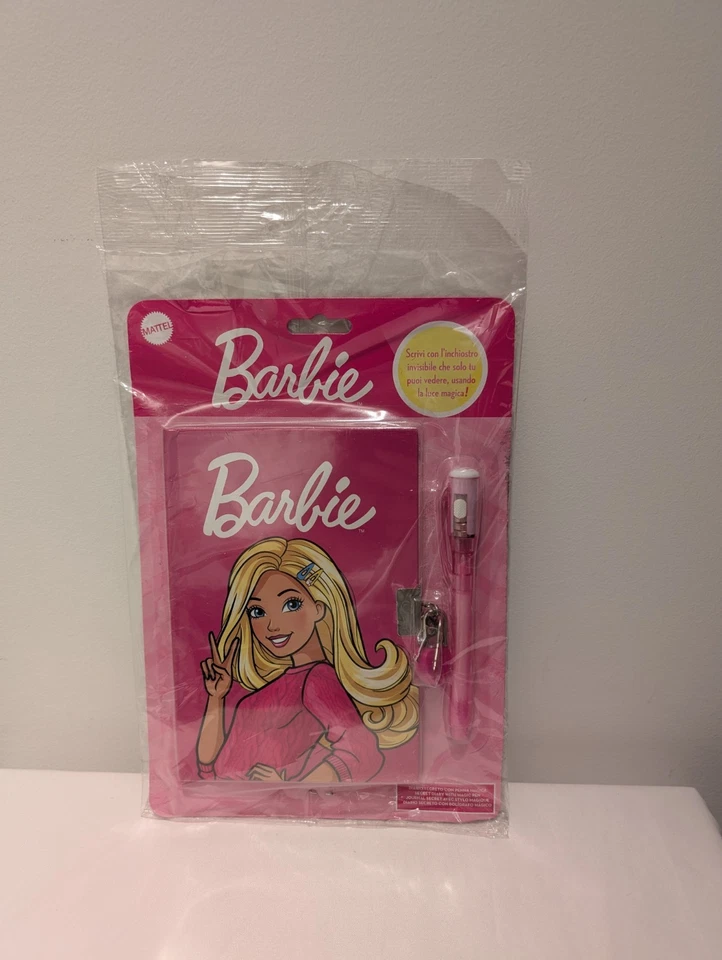 Mattel Cocorico Italia Barbie 2025 Diario Secreto con Cerradura, Llave y Juego de Pluma Mágica Foto 1 de 4