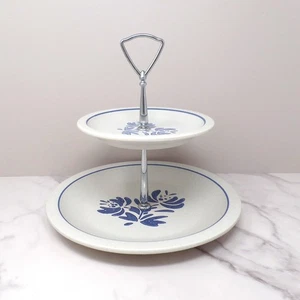 Vintage Ceramic Pfaltzgraff Yorktowne Tiered Serving Platter (1980s-90s) - Picture 1 of 8