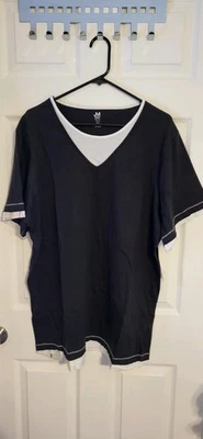 New Womens Jonathan Martin Collection  Black   And White Tee Shirt Size 3x - Image 1 of 4