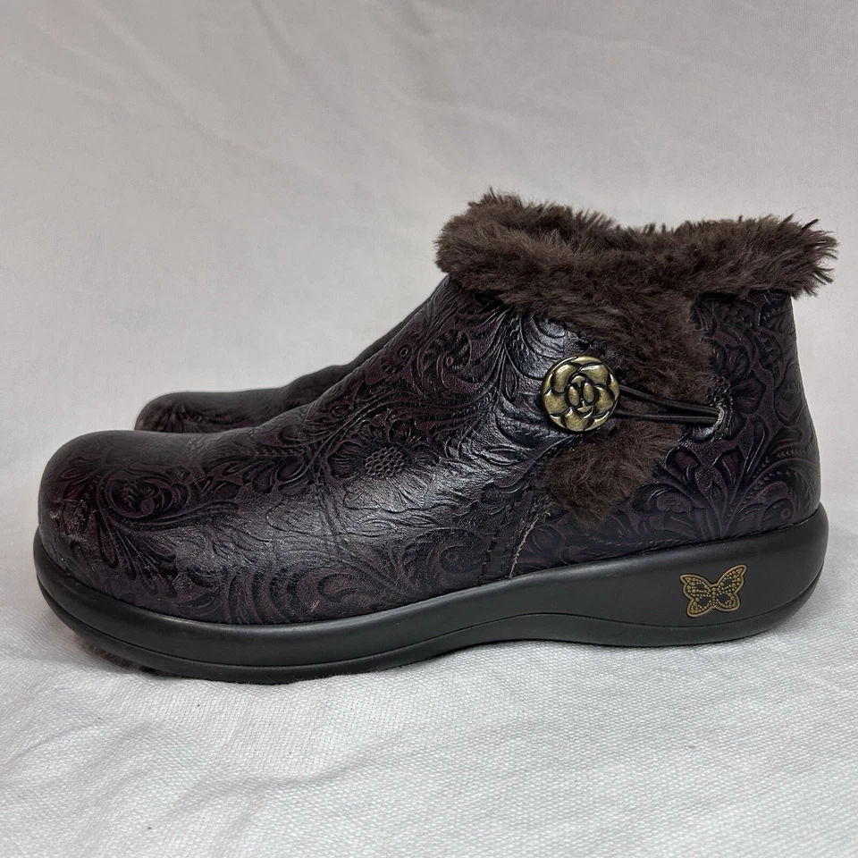 Botas Alegria Meri para mujer estilo tooled melaza MER-422 piel sintética talla 9,5 10 40 Foto 1 de 4