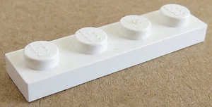 LEGO - Platte / Plate 1 x 4 (10 Stück), weiß # 3710 - Bild 1 von 1