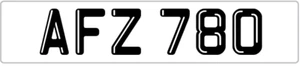 DATELESS Registration Number AFZ Plate AF Aaron Alfie Anna Angela FLETCHER FORD - Picture 1 of 3