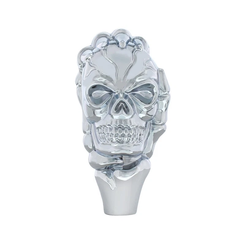 Cromo Calavera Esqueleto Perilla de Cambio Manual Hot Rod Rat Rod Street Muscle Car Foto 1 de 4