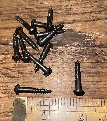 Wood Screws Slotted Round Head Steel #8 X 1 Black Oxide • 12.50$