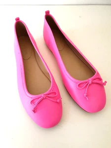 BODEN New Kitty Flexi Sole Ballet Flats Shoes - 38/5 - Neon Pink - RRP £98 - Picture 1 of 6
