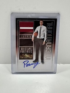 2015 Contenders Draft Picks International Kristaps Porzingis #167 Rookie Auto RC