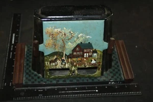 VINTAGE M. L. EDWARDS BLACK AMERICAN FOLK ARTIST PAINTED ANTIQUE TOASTER SIGNED - Picture 1 of 6