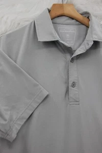 SUN MOUNTAIN HIKING GOLF POLO SHIRT MEN'S M GRAY SHORT SLEEVE THERMAL #1631 - Picture 1 of 14