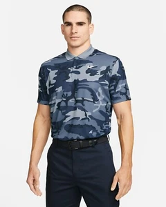 Nike Dri-FIT Victory+ Men's Camo Golf Polo Ashen Slate Blue S M L 2XL DV7904-493 - Picture 1 of 7