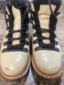 chanel citizen chain boots