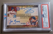 2018 Bowman Draft Josh Breaux/Ryan Jeffers Superfractor Dual Auto 1/1!