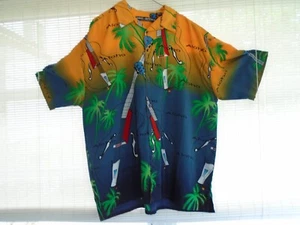 Box-Office Size XL Men's Short Sleeve Shirt Hawaiian Design Good Condition. - Picture 1 of 3