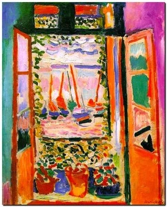 Henri Matisse CANVAS PRINT The Open Window Painting poster 16"X12" - Bild 1 von 1