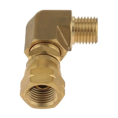 Gas Connection Angle 1/4 Inch Left 90 Degree Corner Connector For BBQ Grills - Image 1 of 4