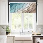 54 X 18 Inch Blue Geometric Gradient Ocean Semi Shading Curtains  Home