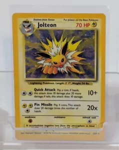 Pokémon TCG Jolteon Jungle 4/64 Holo Unlimited Holo Rare LP No Symbol Error #1 - Picture 1 of 7