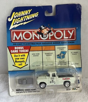 Camión Johnny Lightning Monopoly 1/64 fundido a presión Water Works blanco J2 Foto 1 de 4