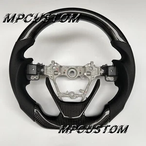 Real Black Carbon Fiber Steering Wheel fit For Toyota Corolla iM RAV4 2012- 2019 - Bild 1 von 7