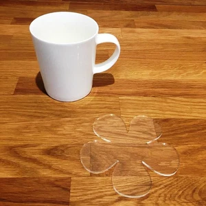 Juego de posavasos en forma de margarita - transparente - Imagen 1 de 3