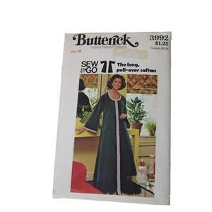 Butterick 3992 Size 18 Caftan Pattern Sew & Go Long Vintage 1970s 91306 - Picture 1 of 3