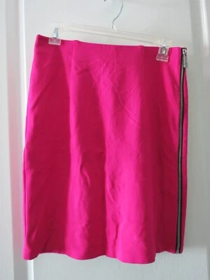 Falda lápiz Vince Camuto algodón elástico rosa hasta la rodilla con cremallera decoración 2 Foto 1 de 4