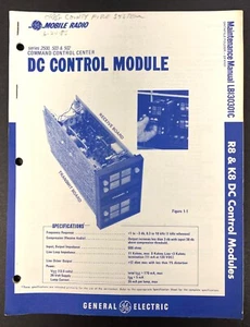 GE Mobile DC Steuermodul Serie 2500/503/502 2-Wege FM Radio Handbuch LBI30301C - Bild 1 von 4