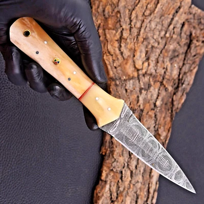 Заказ ручной работы кованая дамасская сталь охотничий нож загрузки нож кинжал 684 - Изображение 1 из 4