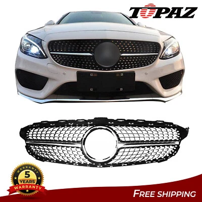 Rejilla del radiador delantero para Mercedes Benz W205 C250 C300 C350 C400 2015-2018 Foto 1 de 4