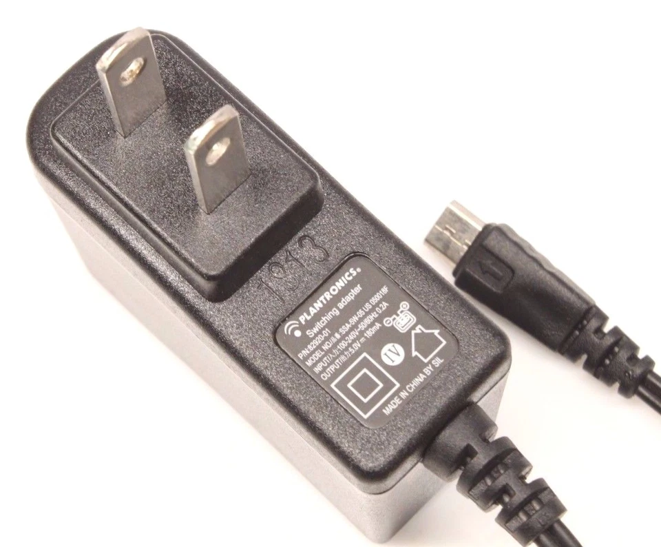 Genuine Plantronics SSA-5W-05 Micro USB Charger 5V 180mA for Bluetooth Headset - Image 1 of 1