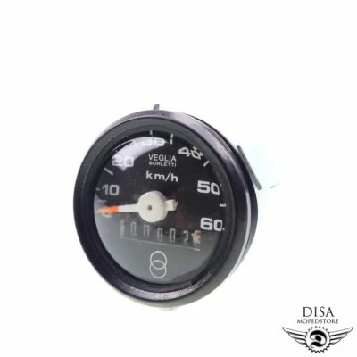 Tacho 48mm Tachometer bis 60 km/h für Piaggio Vespa Ciao Bravo Si Boxer - Bild 1 von 4