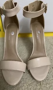 Riverberry Women’s Sandals 4" High Heel Sz 7 Nude Open Toe Ankle Strap - Picture 1 of 5