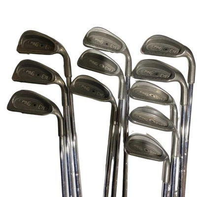 Ping EYE 2 Stainless Iron Set 3-9,PW,SW RH ZZ LITE UNI Steel Shaft - Image 1 of 4