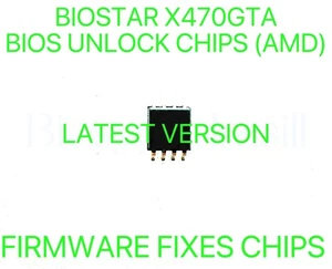 BIOSTAR X470GTA, NO PASSWORD FIRMWARE FIXES BIOS CHIP LATEST VERSION (AMD) - Afbeelding 1 van 1