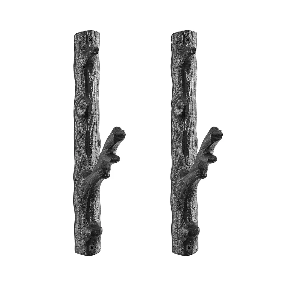 Danya B. Cast Iron Tree Branch Wall Hook 2-Piece Set | Wall Mounted, Brown - Image 1 of 1