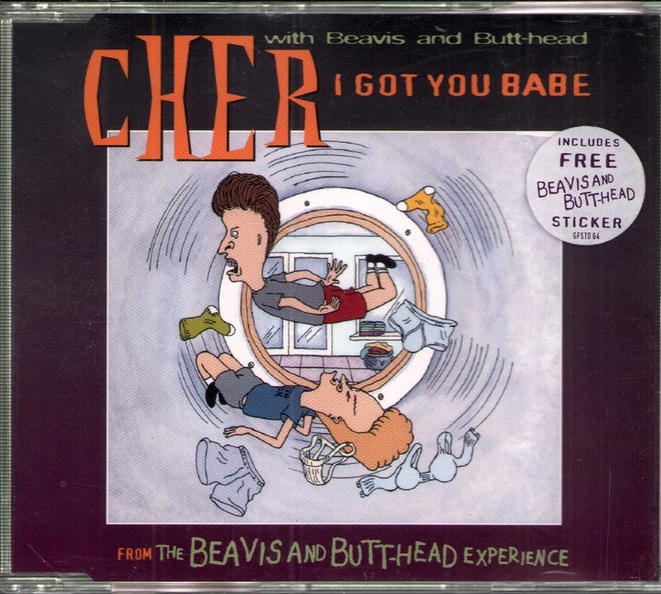 Cher I Got You Babe CD UK Geffen 1993 Mit Beavis Und Butthead Version Pic Disc - Bild 1 von 2