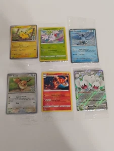Pokemon Sealed Eevee/Pikachu Snowflake Stamped/GameStop Promo Holo Cards - Picture 1 of 8
