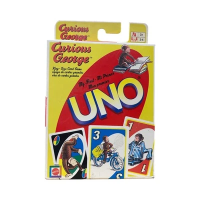 UNO Curious George - My First King Sized Card Game Mattel 2005 - Image 1 of 2