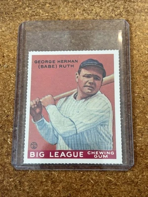1977 Dover Publications Goudey Big League Gum reimpresión # 149 Babe Ruth Foto 1 de 2