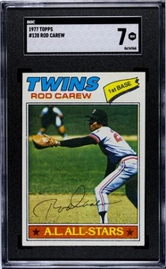 Rod Carew 1977 Topps #120 SGC 7 casi nuevo - Imagen 1 de 2