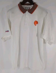 Vintage 1980’s Cleveland Browns Throwback Polo Shirt Size Medium Single Stitch  - Picture 1 of 7