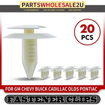 20 piezas sujetadores de retención de clip de cuarto de panel para puerta trasera de nailon para GM 20480475 Foto 1 de 4