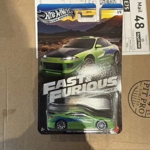 Hot Wheels 1995 Mitsubishi Eclipse Fast & Furious Silver Series 1:64 Mattel - Picture 1 of 4