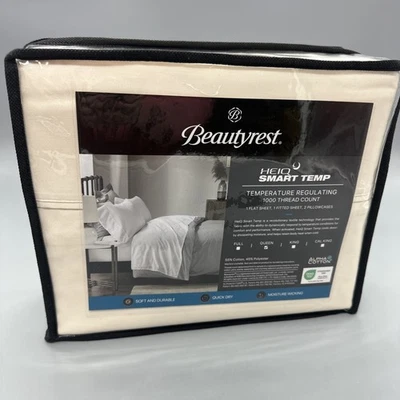 Beautyrest 1000 Thread Count HeiQ Smart Temperature Cotton Blend Sheet Set-Queen - Image 1 of 4