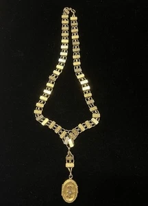 ANTIQUE VICTORIAN gf GOLD FILLED Etruscan MOURNING LOCKET NECKLACE Photo & Hair - Picture 1 of 8